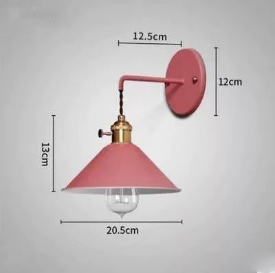 Copper Wall Lamp Nordic Macaron Color Childrens Room Bedside Creative Personality Lamps