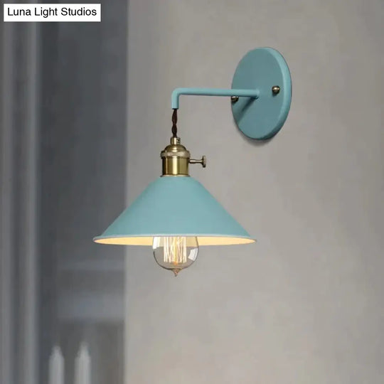 Copper Wall Lamp Nordic Macaron Color Childrens Room Bedside Creative Personality Lamps