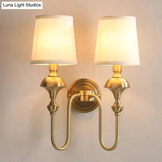 Copper Wall Lamp Simple European Living Room Background Bedroom Bedside Nordic Creative Staircase