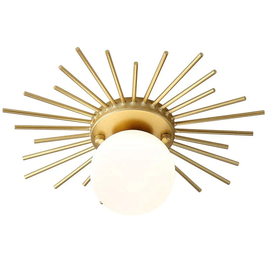 Corridor Lights Aisle Creative Nordic Minimalist Modern Balcony All Copper Crystal Ceiling Home Porc