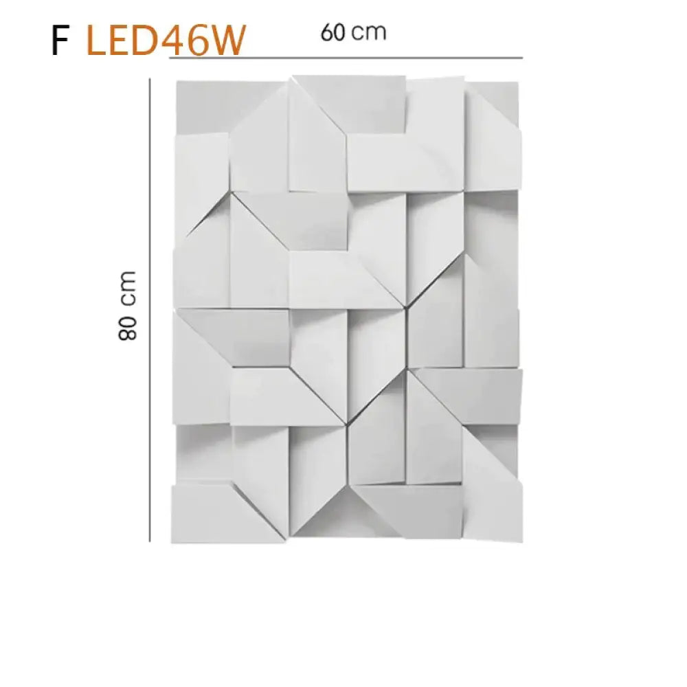 Creativ Indoor Outdoor Wall Lamp Geometric Art Lights Bedroom Living Room Staircase Background