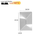 Creativ Indoor Outdoor Wall Lamp Geometric Art Lights Bedroom Living Room Staircase Background