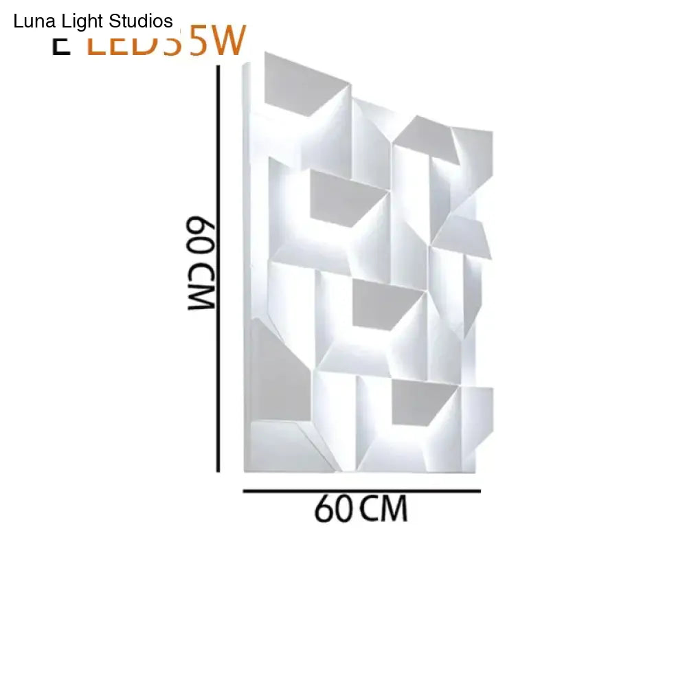 Creativ Indoor Outdoor Wall Lamp Geometric Art Lights Bedroom Living Room Staircase Background