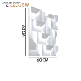 Creativ Indoor Outdoor Wall Lamp Geometric Art Lights Bedroom Living Room Staircase Background