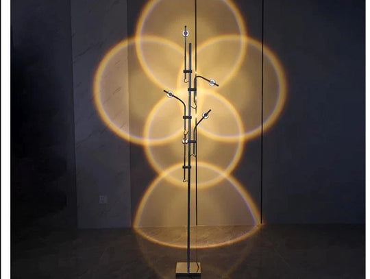 Creative Background Wall Sunset Atmosphere Lamp Floor Lamp Floor Lamps