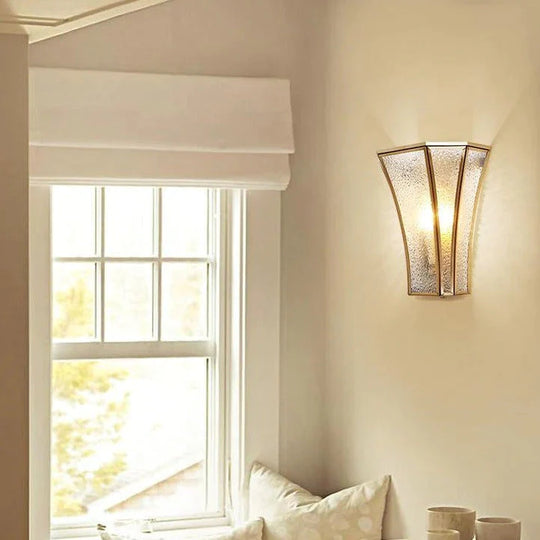 Lampe de chevet de style campagnard créatif Couloir Allée Applique murale en cuivre