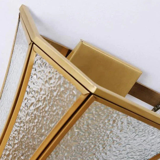 Lampe de chevet de style campagnard créatif Couloir Allée Applique murale en cuivre