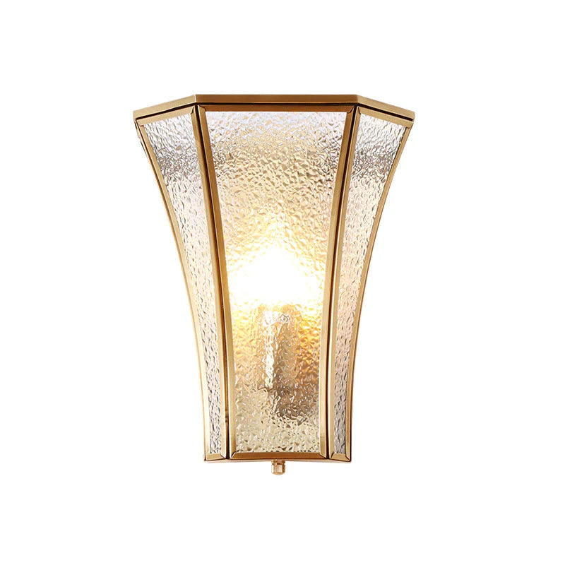 Lampe de chevet de style campagnard créatif Couloir Allée Applique murale en cuivre