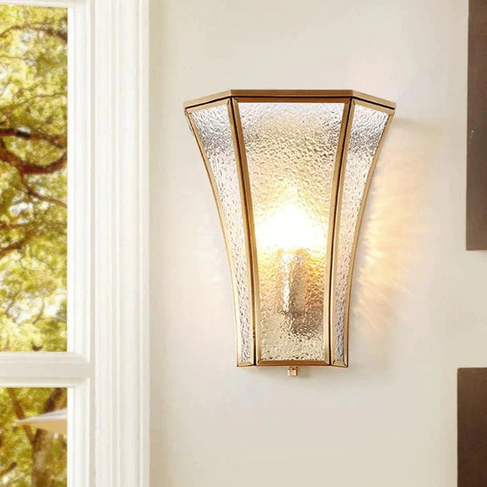 Lampe de chevet de style campagnard créatif Couloir Allée Applique murale en cuivre