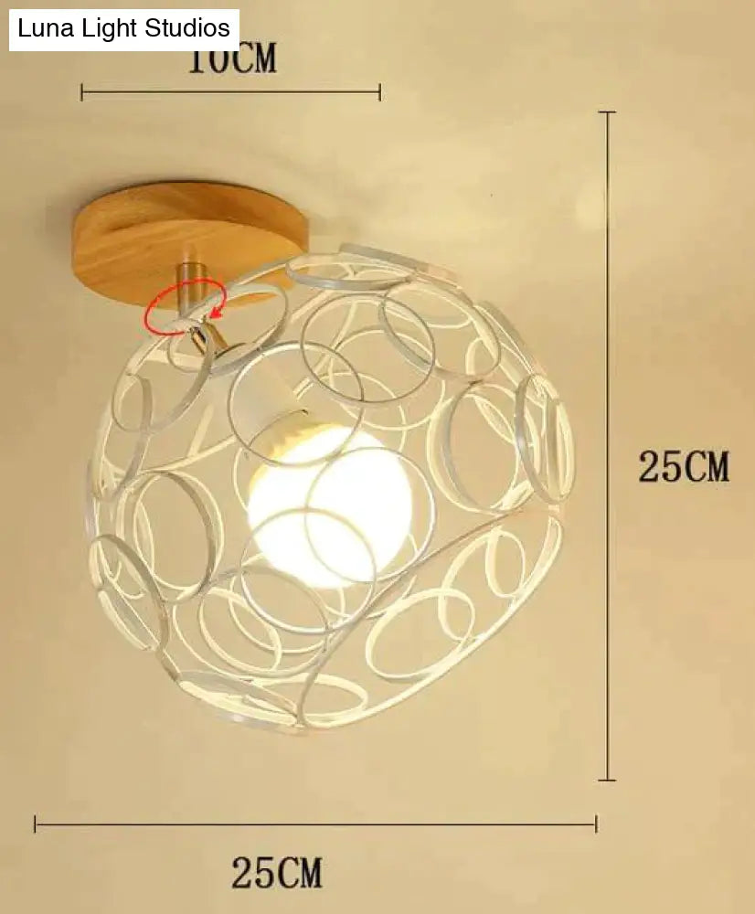 Creative Crystal Minimalist Ceiling Light Single Wall Lamp Bedroom European Iron Crystal Decor
