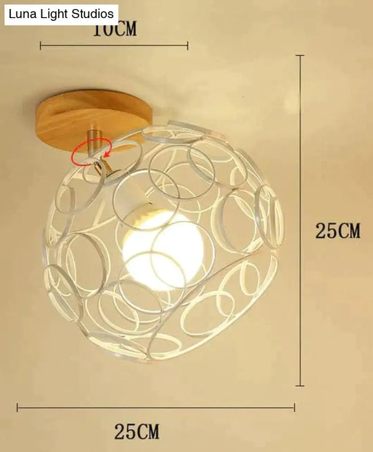 Creative Crystal Minimalist Ceiling Light Single Wall Lamp Bedroom European Iron Crystal Decor