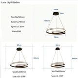 Creative Modern LED Pendant Lights For Living Room Dining Room Bedroom Pendant