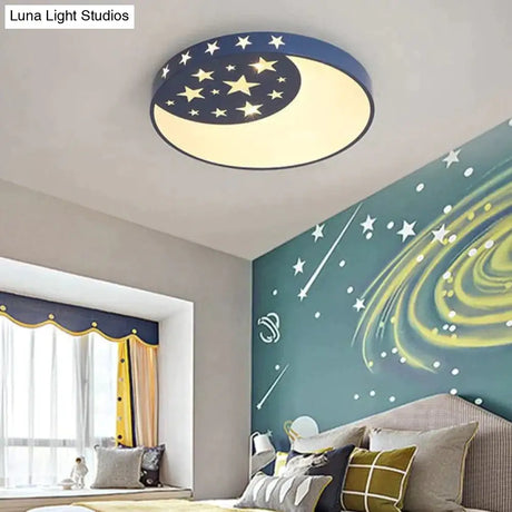Creative Nordic Star Moon Bedroom Lamp Led Ceiling