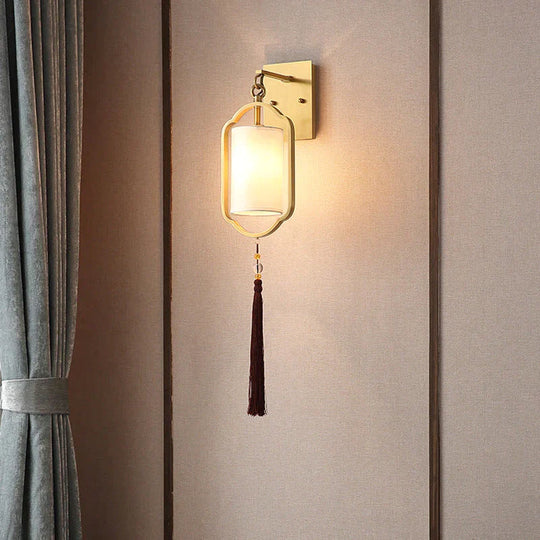 Creative Wall Lamp Bedroom Bedside Lamp Background Copper Wall Lamp Copper / Without a light source Copper Wall Lamps