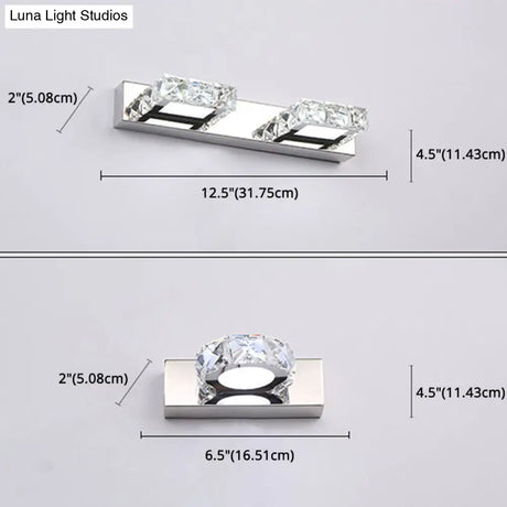 Crystal Circle Vanity Wall Light - Modern Minimalist Style For A Stylish Look