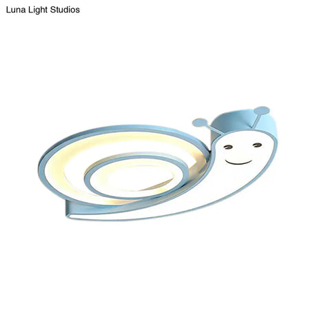 Cute Snail Led Ceiling Lamp - Perfect For Kindergarten Bedrooms!