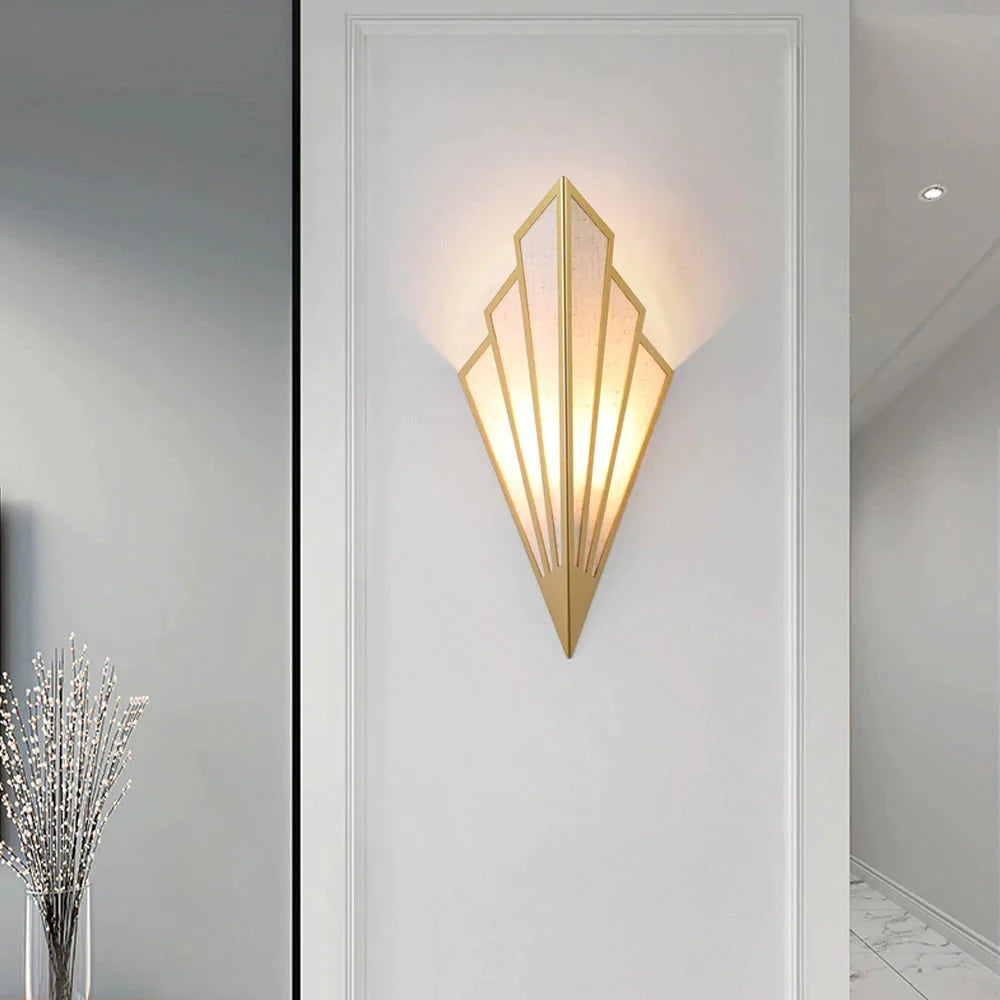 Applique murale moderne en forme de diamant pour chambre à coucher, salle à manger
