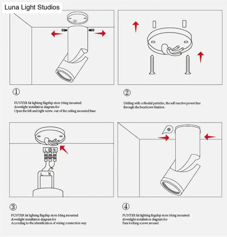 Dimmable Rotating Led Downlights 10W15W20W Cob Ceiling Spot Lights Wall Lamp Warm Cold White Indoor