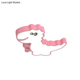 Dinosaur Flush Mount Light For Kids - Iron White/Pink/Green Led Ceiling Fixture Children’s Bedroom