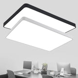Discover Futuristic Illumination: Acrylic Flush Mount Led Fixture With Modern Geometric Design For