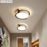 Dorm Room Led Flushmount Ceiling Light With Minimalist Design And Acrylic Shade (Grey/White) -