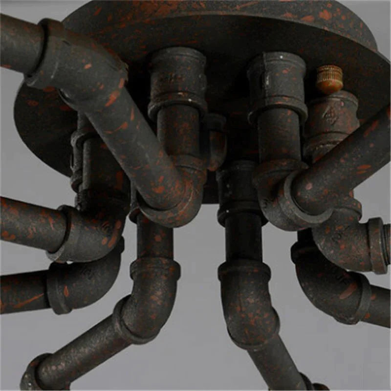 Earl - Lustre à pipe à eau rétro américain