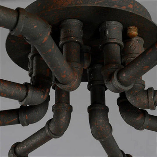 Earl - Lustre à pipe à eau rétro américain