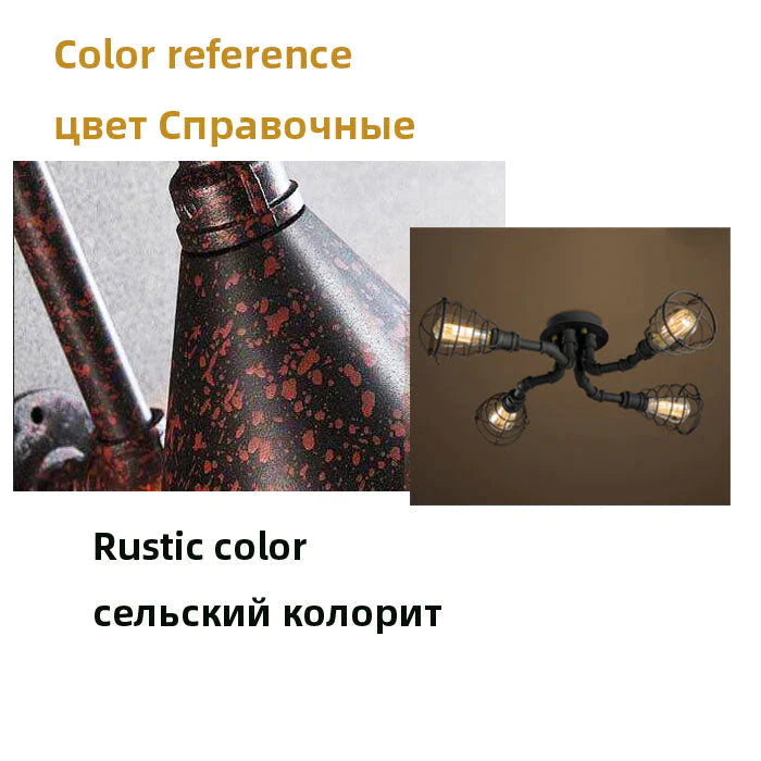 Earl - Lustre à pipe à eau rétro américain