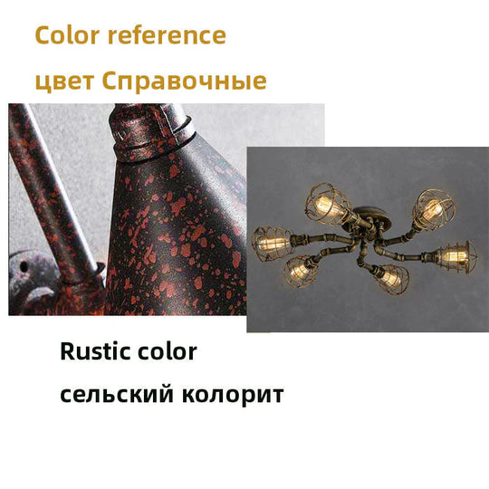 Earl - Lustre à pipe à eau rétro américain