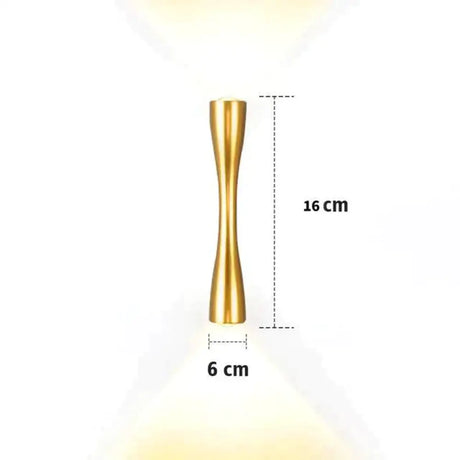 Elaine | Outdoor Waterproof Lamp Gold 16cm / 6.2’’ / Warm White Outdoor Lighting