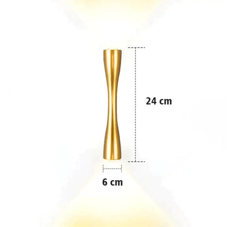 Elaine | Outdoor Waterproof Lamp Gold 24cm / 9.4’’ / Warm White Outdoor Lighting