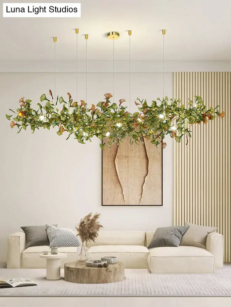 Elysian Ginkgo Glass Pendant Chandelier – Modern Luxury Lighting