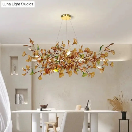 Elysian Ginkgo Glass Pendant Chandelier – Modern Luxury Lighting