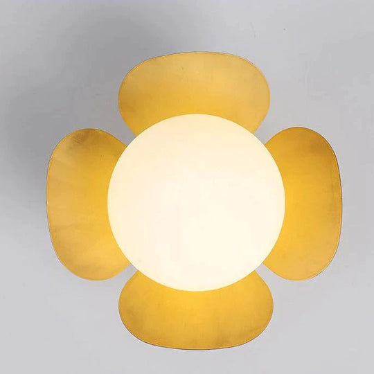 Emerson - Nordic Flower Corridor Aisle Lamp All Copper Vestiaire Plafonnier