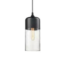 Emma - Retro Industrial Style Glass Pendant Ceiling Lights For Restaurant Clear / Cylinder