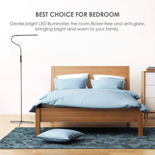 Eu/Us Plug Adjustable Height Floor Lamps For Led Light Clamp Remote Control Dimmable Reading Desktop