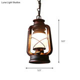 Farmhouse Milk Glass Pendant Light In Copper - 5.5’/7’/8’ Wide 1-Bulb Hanging Fixture For