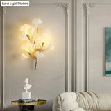 Flora - Modern Porcelain Leaves Wall Lights for Bedroom living room Wall Decoration