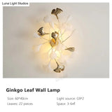Flora - Modern Porcelain Leaves Wall Lights For Bedroom Living Room Decoration B Type / Plastic Leaf