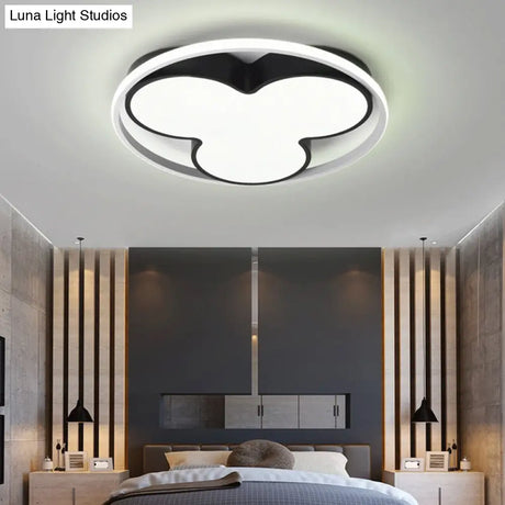 Flower Ceiling Mount Led Light For Child Bedroom - Nordic Style Acrylic Lamp