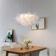 Flower Design Acrylic Dome Pendant Light - Modern Ceiling Fixture In White/Brown White