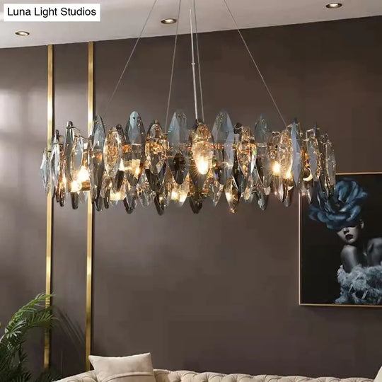 Genesis - Modern Luxury Crystal Chandelier Round/Wave Design