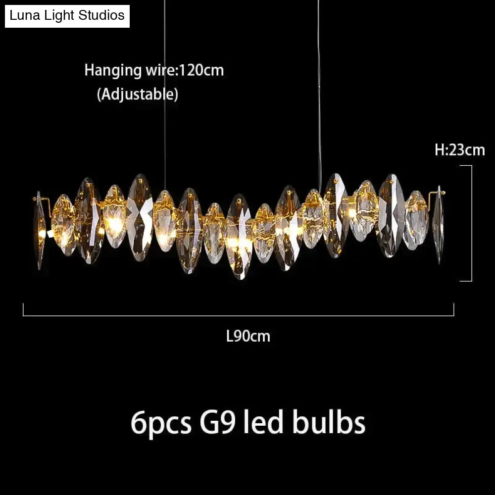 Genesis - Modern Luxury Crystal Chandelier Round/Wave Design