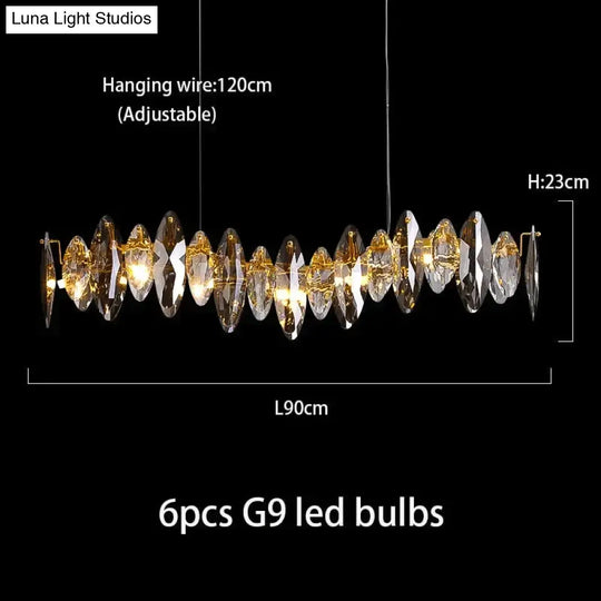 Genesis - Modern Luxury Crystal Chandelier Round/Wave Design