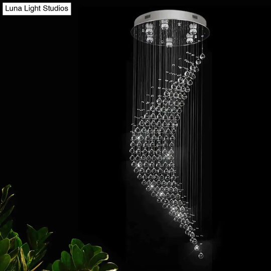 Gloria Modern Staircase Crystal Chandelier