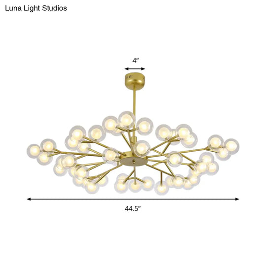 Gold Bubble Hanging Light Chandelier - Post Modern 25/30/45 Lights Metal Ceiling Fixture