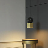 Gold Led Geometric Ceiling Light For Dining Room / Warm Square