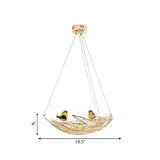 Gold Metal Art Deco Nest Chandelier - 6/9 Light Hanging Ceiling Lamp 19.5/21.5 Wide