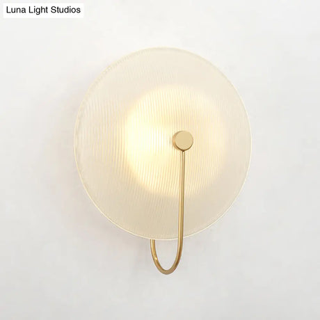 Gold Metal Wall Lamp With Postmodern Design And 1 Light For Living Rooms