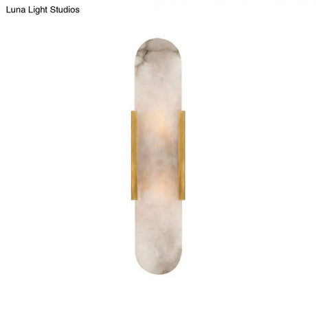 Gold Metal Wall Lamp With Postmodern Design And 1 Light For Living Rooms
